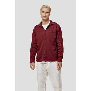$215 Jungmaven Hemp Organic Cotton Topanga Burgundy Red Shacket Size Small